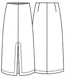 выкройка длинной юбки спортивного покроя