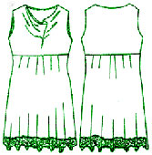 бесплатные выкройки платьев: платье с драпировкой качели
