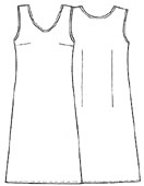 Женская одежда: выкройка платья простого покроя