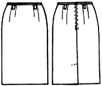 выкройки юбок бесплатно: юбка до колен