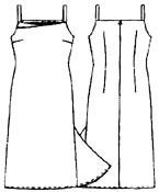 выкройки платьев: платье на тонких бретелях