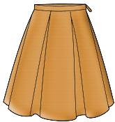 Бесплатные выкройки юбок: юбка с бантовыми складками