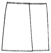 Выкройки юбок: простая расклешённая юбка