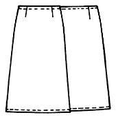 Бесплатные выкройки юбок: простая расклешённая юбка