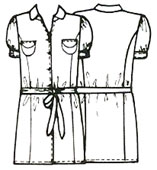 Выкройки платьев: короткое платье в стиле сафари