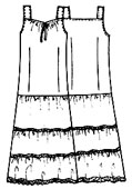 Выкройки платьев: летнее платье с оборками
