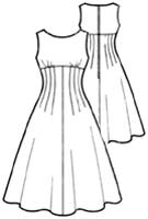 Выкройки платьев: прилегающее платье