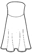 Выкройки юбок: юбка для беременных