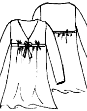 Выкройка платья ампир